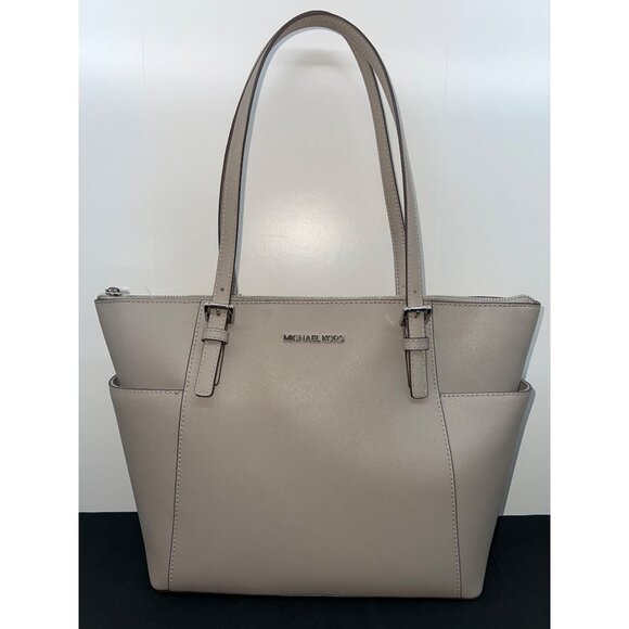 Michael Kors Tote Bag In Pearl Gray - Picture 2 of 9